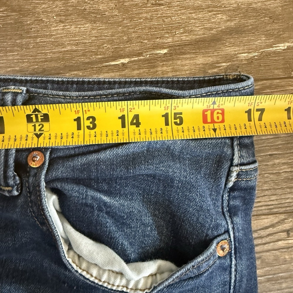 American Eagle Jeans Mens Tag: 33x32 Act:33x29 Straight AirFlex Blue Denim - Picture 3 of 8